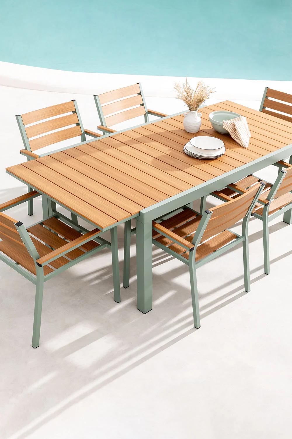 Table rectangulaire en bois (150x90 cm) Elba - SKLUM